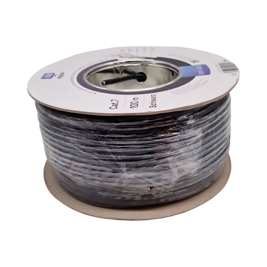 HB-DIGITAL CAT 7 Netzwerkkabel Outdoor Verlegekabel S/FTP AWG23 doppelt geschirmt 100m