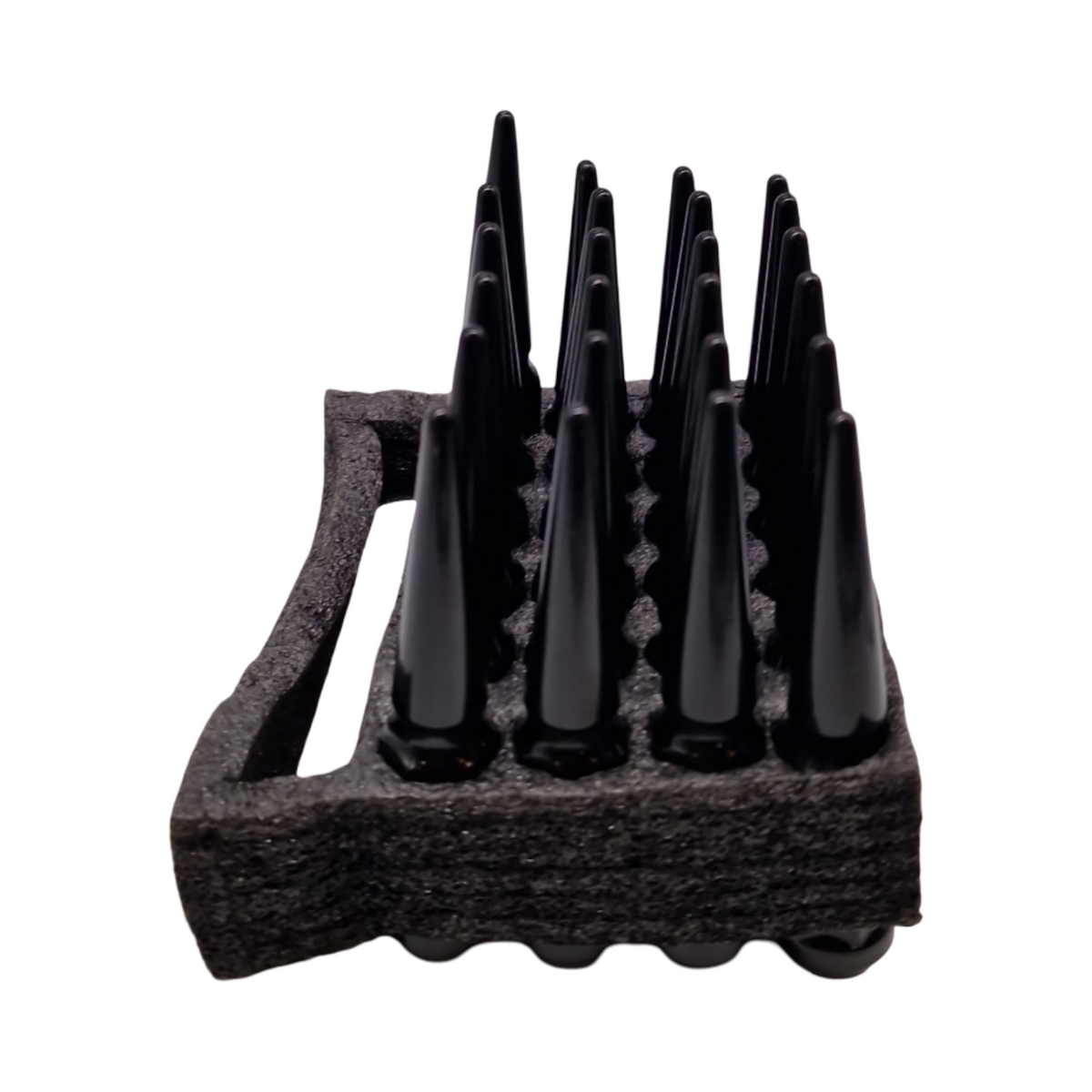 White Knight 2904BK-25AM Sechskantmutter-Set mit Spike-Radmuttern schwarz 1,27 cm 25 Stück