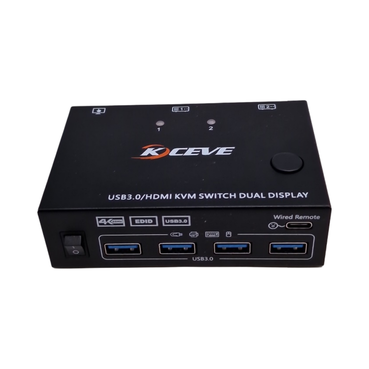 YOUTINGHDAV HDMI KVM Switch USB 3.0 2 PC 2 Monitore EDID Emulator 4K 60Hz HDMI 2.0 Dual Monitor