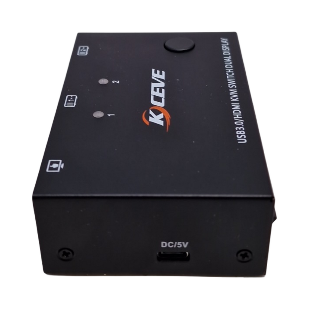 YOUTINGHDAV HDMI KVM Switch USB 3.0 2 PC 2 Monitore EDID Emulator 4K 60Hz HDMI 2.0 Dual Monitor