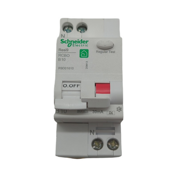 Schneider Electric Resi9 FI-Leitungsschutzschalter 1-polig+N 10A 30mA B-Charakteristik Typ A 6kA