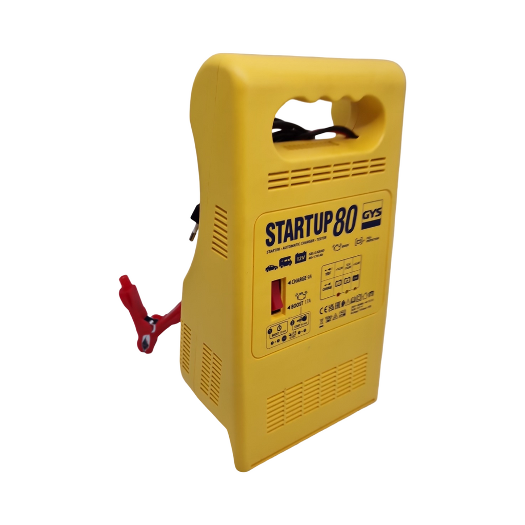 GYS Start Up 80 Batterieladegerät Starthilfe 230V gelb