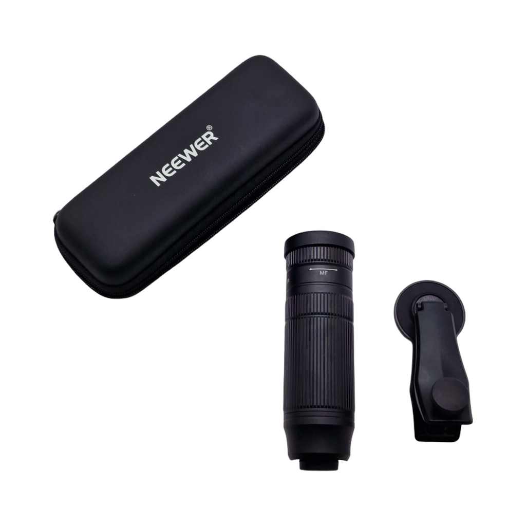 NEEWER 7X Teleobjektiv Handy Objektiv mit Klammer 7X Vergrößerung 15 Elemente 12 Gruppen kompatibel mit iPhone Samsung für 17mm Ge...