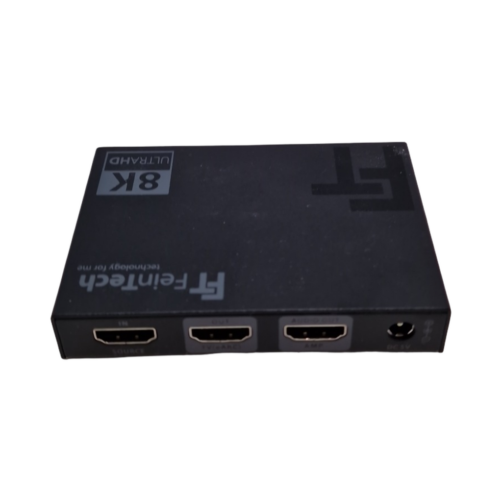 FeinTech AX211 HDMI Audio Extractor Splitter 1 in 2 out 8K 4K 120Hz eARC