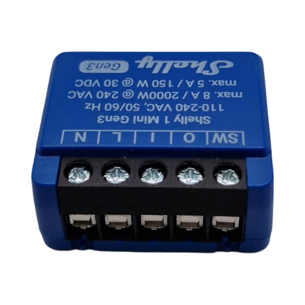 Shelly 1 Mini Gen3 WLAN Smart Relaisschalter 1 Kanal 8A potentialfreier Kontakt Lichtschalter Garagentoröffner