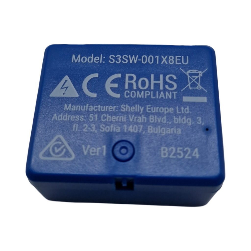 Shelly 1 Mini Gen3 WLAN Smart Relaisschalter 1 Kanal 8A potentialfreier Kontakt Lichtschalter Garagentoröffner
