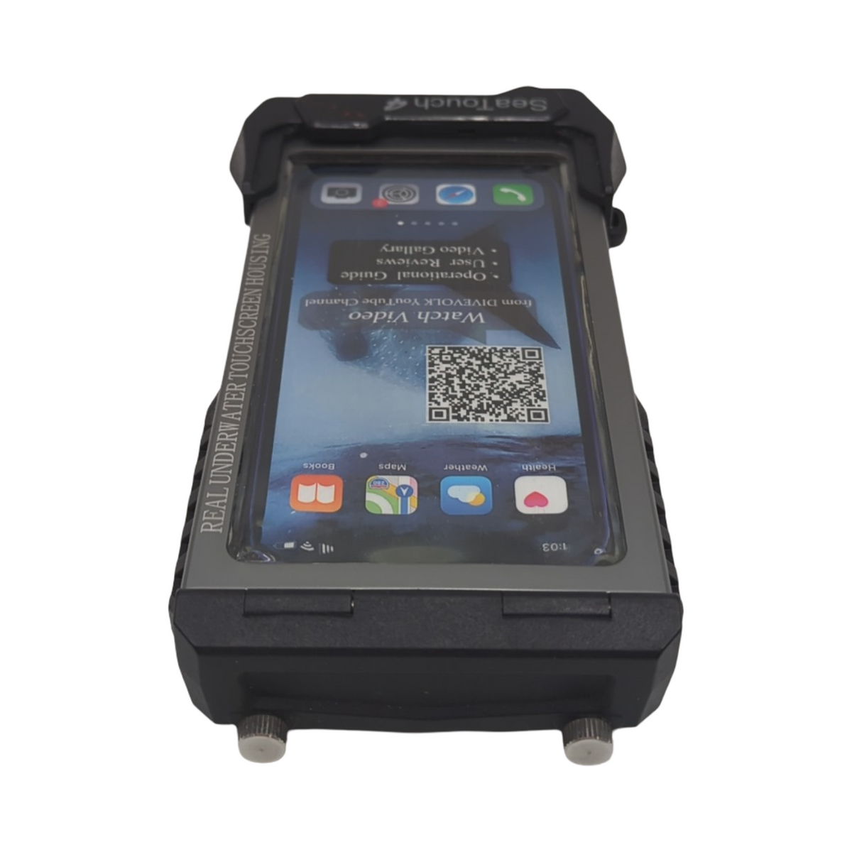 DIVEVOLK Seatouch 4 Max Plus Unterwassergehäuse für iPhone 12 Pro Max, 13 Pro Max, 14 Pro Max, 15 Pro Max, 16 Pro Max, 17 Pro