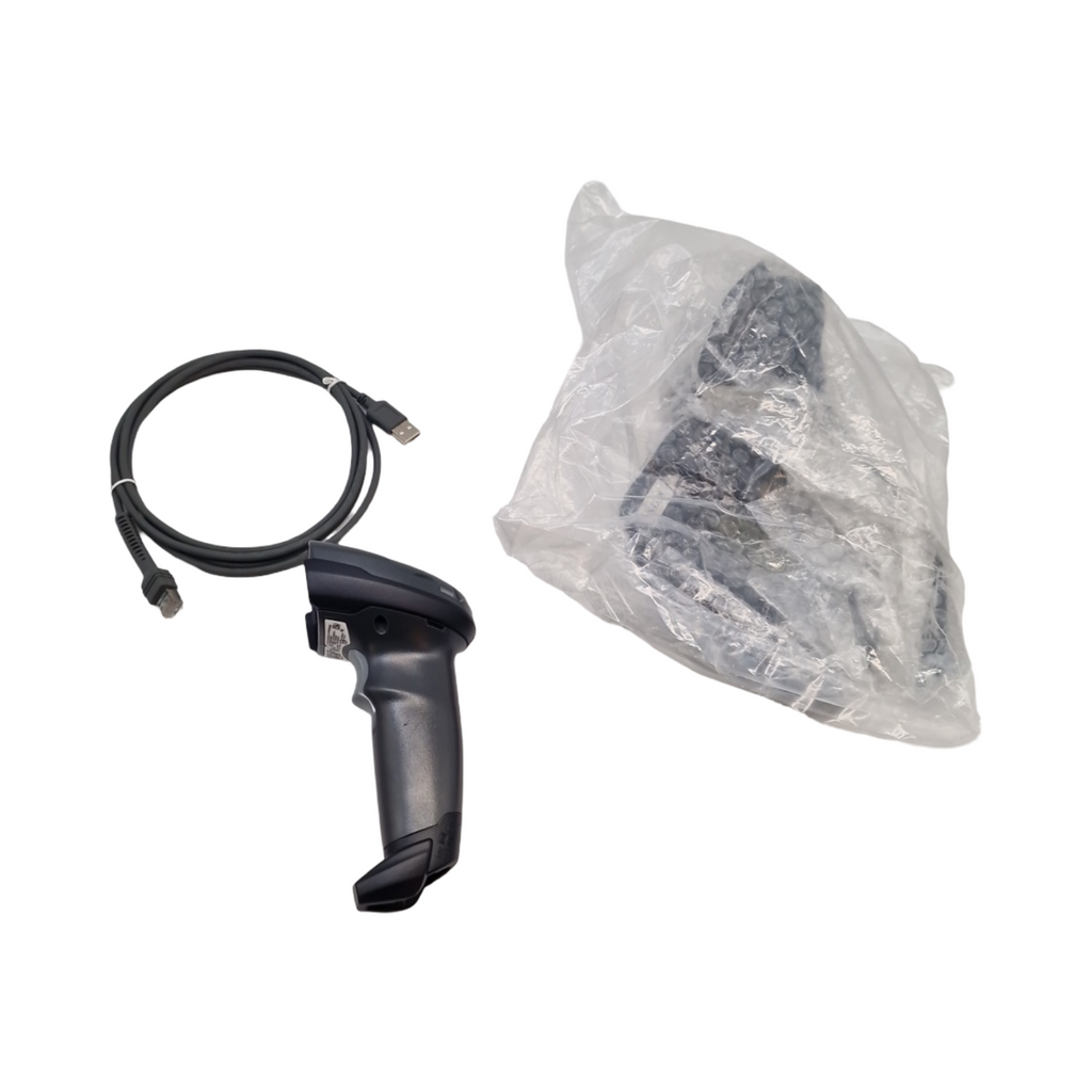 Zebra DS2208 Barcode Scanner Kit USB mit Kabel und Halter schwarz