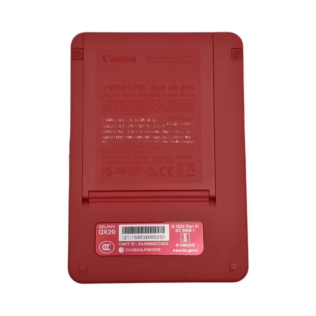 Canon SELPHY QX20 Fotodrucker Farbsublimation WLAN Bluetooth Direktdruck Rot Terrakotta 7.2x8.5cm