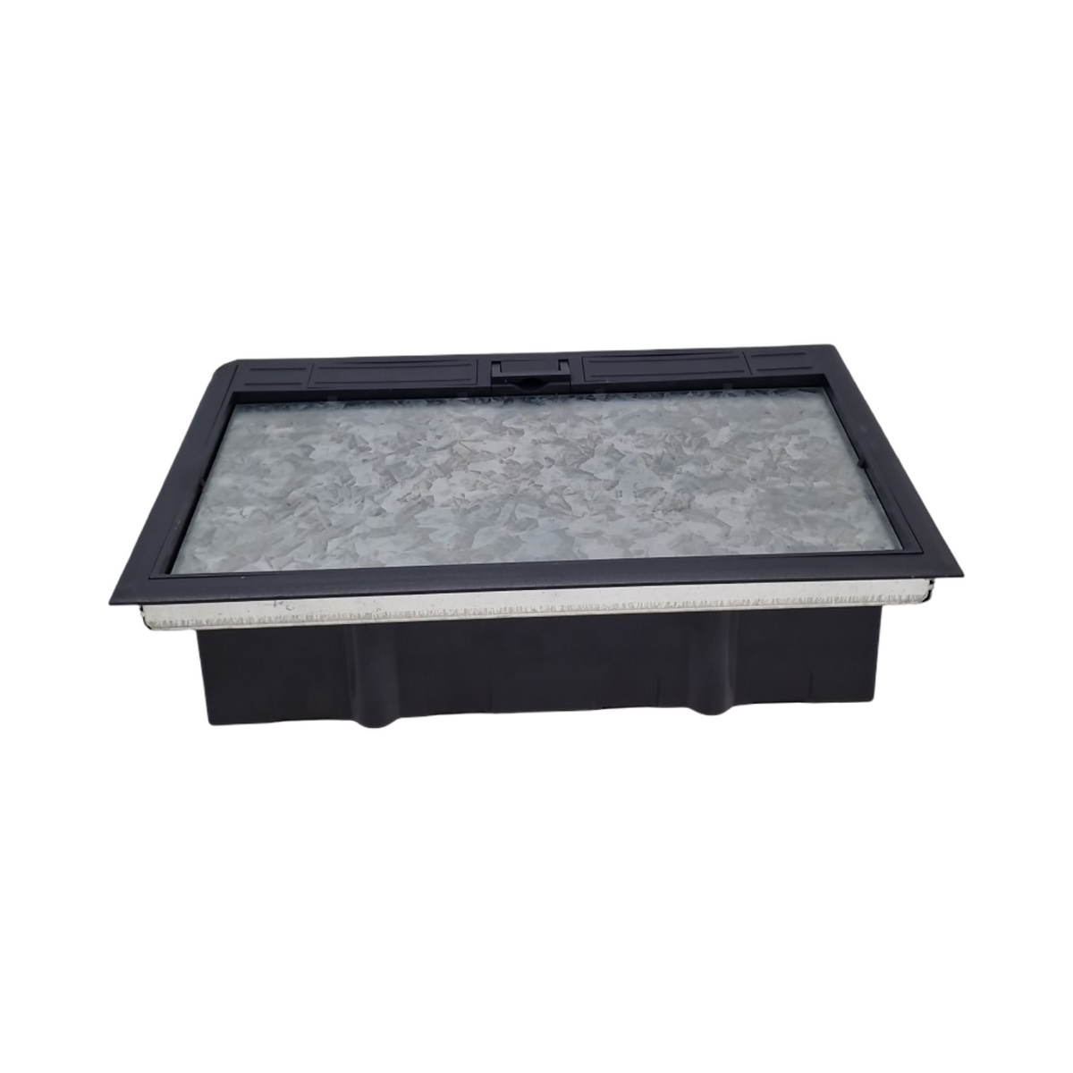 XLSBZ Bodentank Bodensteckdose wasserdicht Bodeneinbaudose Schwarz für 4 6 8 Fach 45x45mm Sockelmodul