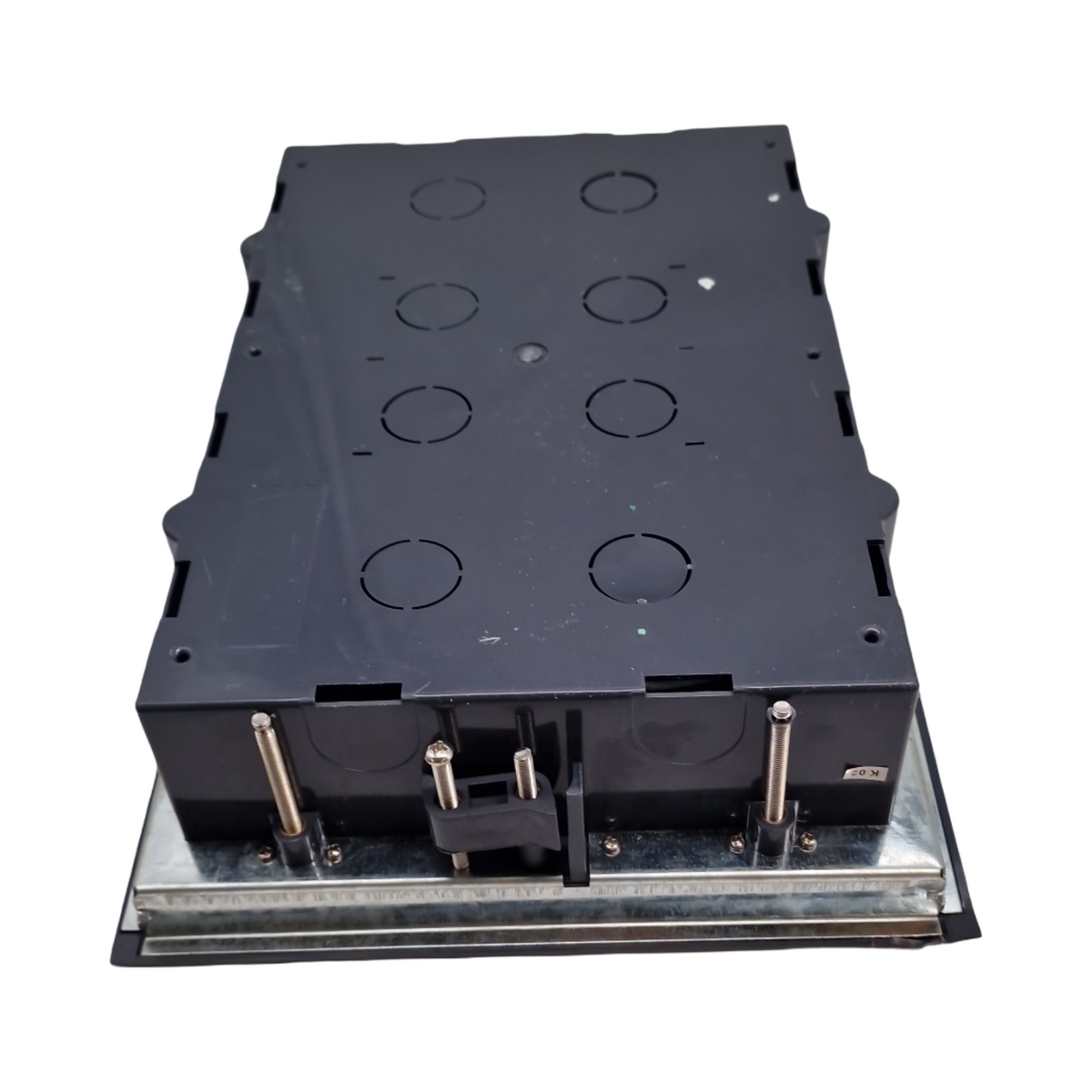 XLSBZ Bodentank Bodensteckdose wasserdicht Bodeneinbaudose Schwarz für 4 6 8 Fach 45x45mm Sockelmodul