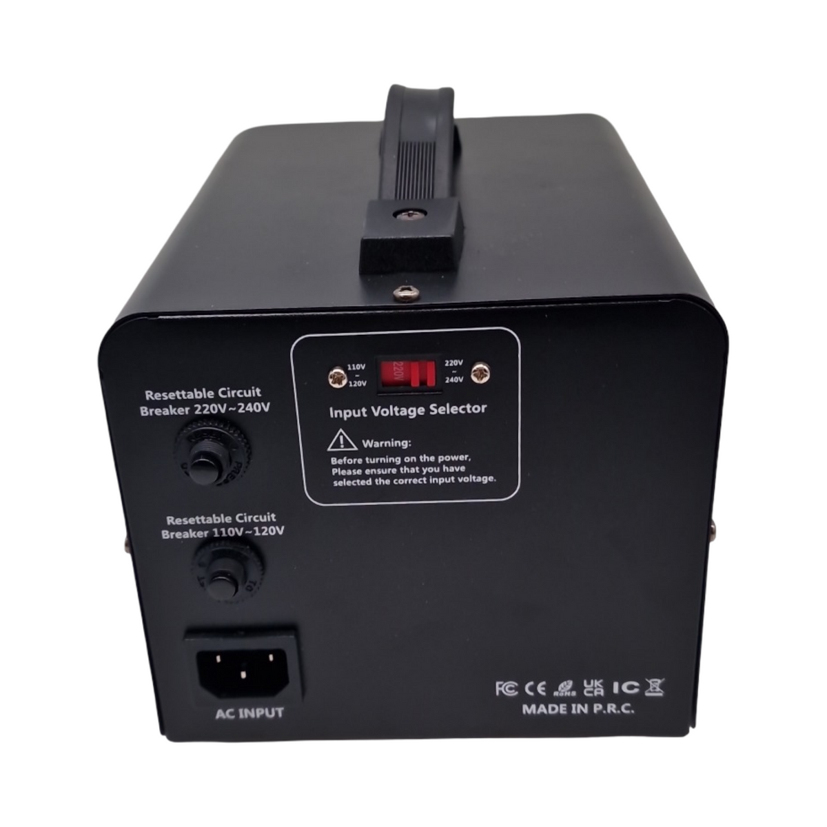 Yinleader Spannungswandler 1500W 230V auf 110V Ringkern-Transformator Dual-Ausgang