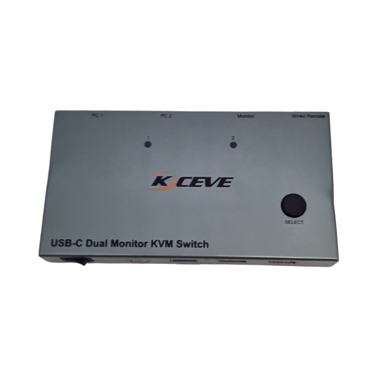 USBC KVM Switch 4K@60Hz Dual Monitore 2 Laptops 4 USB3.0 Geräte 100W PD mit Wire Remote und USB Kabel