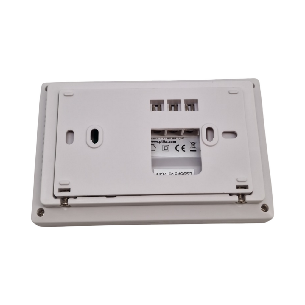 plikc Schnee PRO Digitales Wochenthermostat Weiß für Temperatursteuerung Wochenprogramm