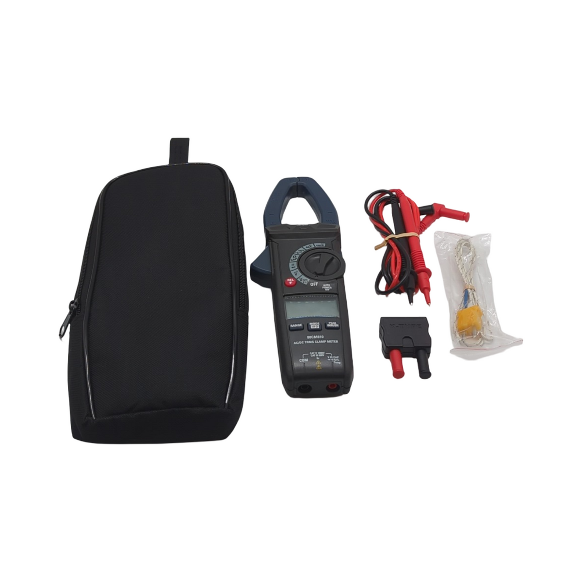 Amazon Basics Klemmmessgerät 600A AC/DC True RMS NCV Taschenlampe Schwarz