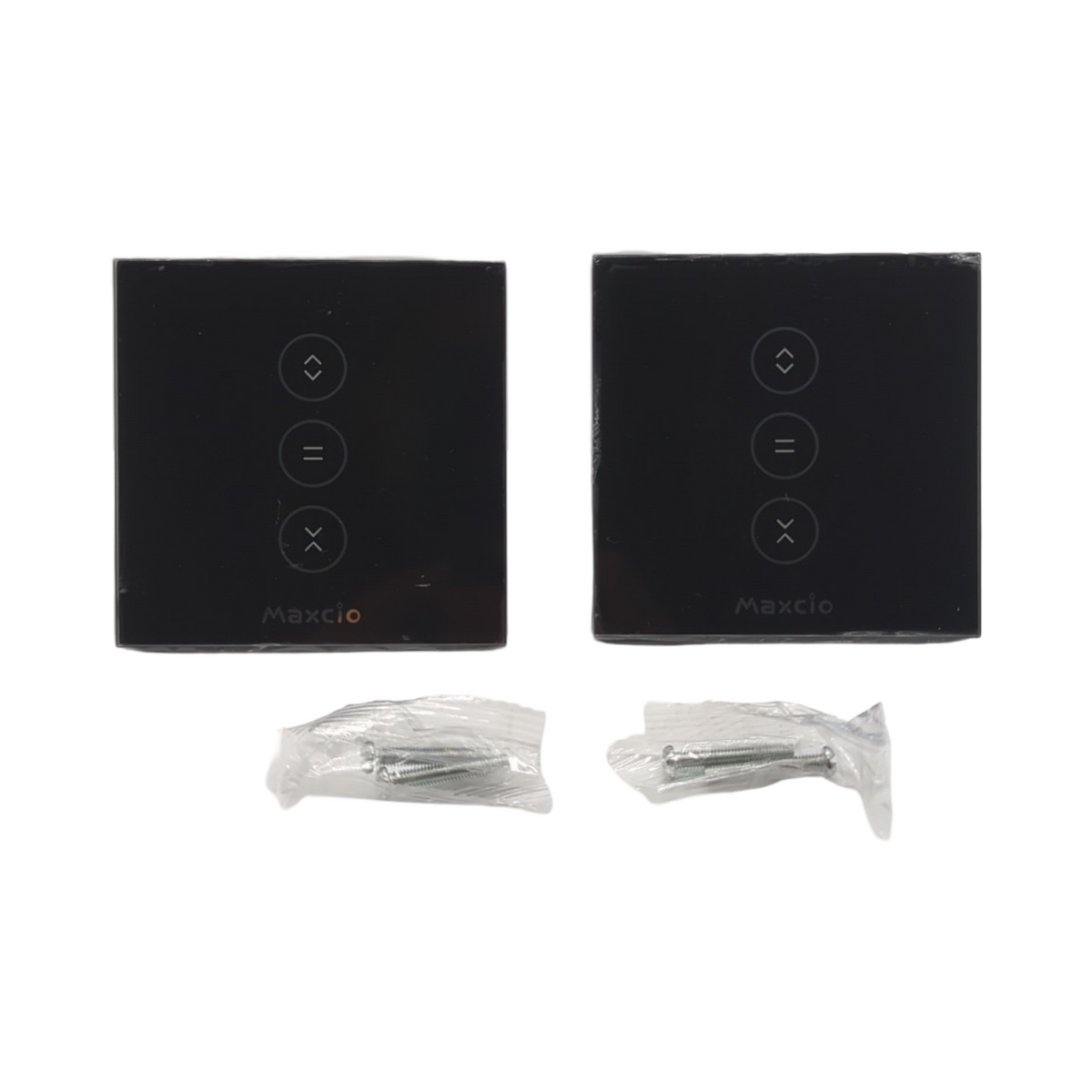 Maxcio Interrupteur Volet Roulant Connecté Schalter kabellos kompatibel Alexa Google Home schwarz l...