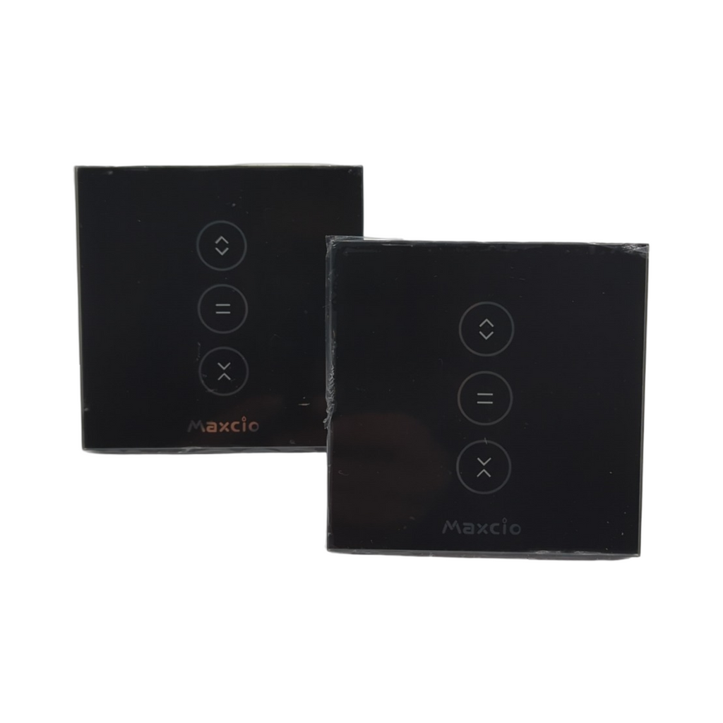 Maxcio Interrupteur Volet Roulant Connecté Schalter kabellos kompatibel Alexa Google Home schwarz l...