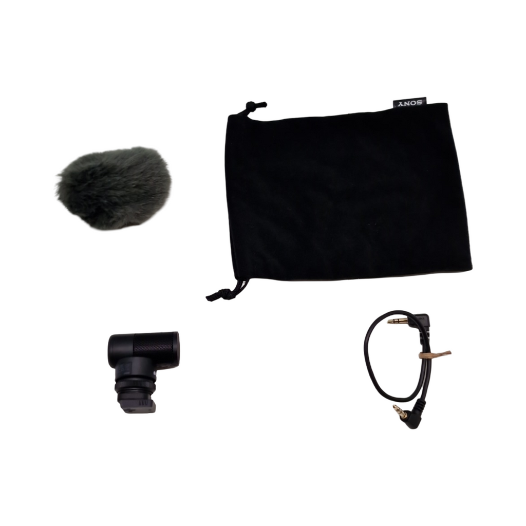 Sony ECM-G1 Shotgun Mikrofon kompakt leicht Windschutz ideal für Kameras Vlogs Content Kreation Streaming