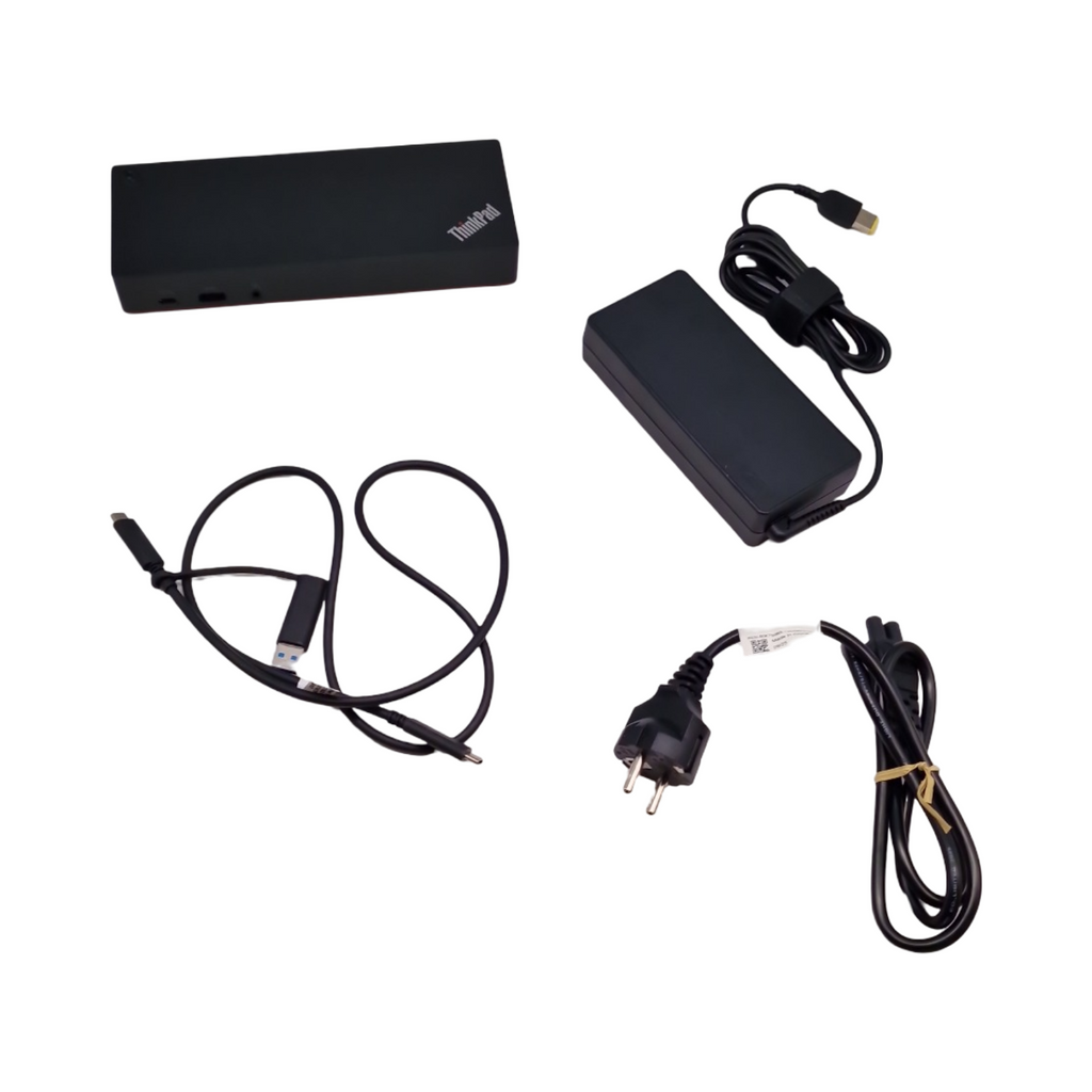 Lenovo Hybrid Dockingstation USB-C kabelgebunden Schwarz 4K Ultra HD Windows