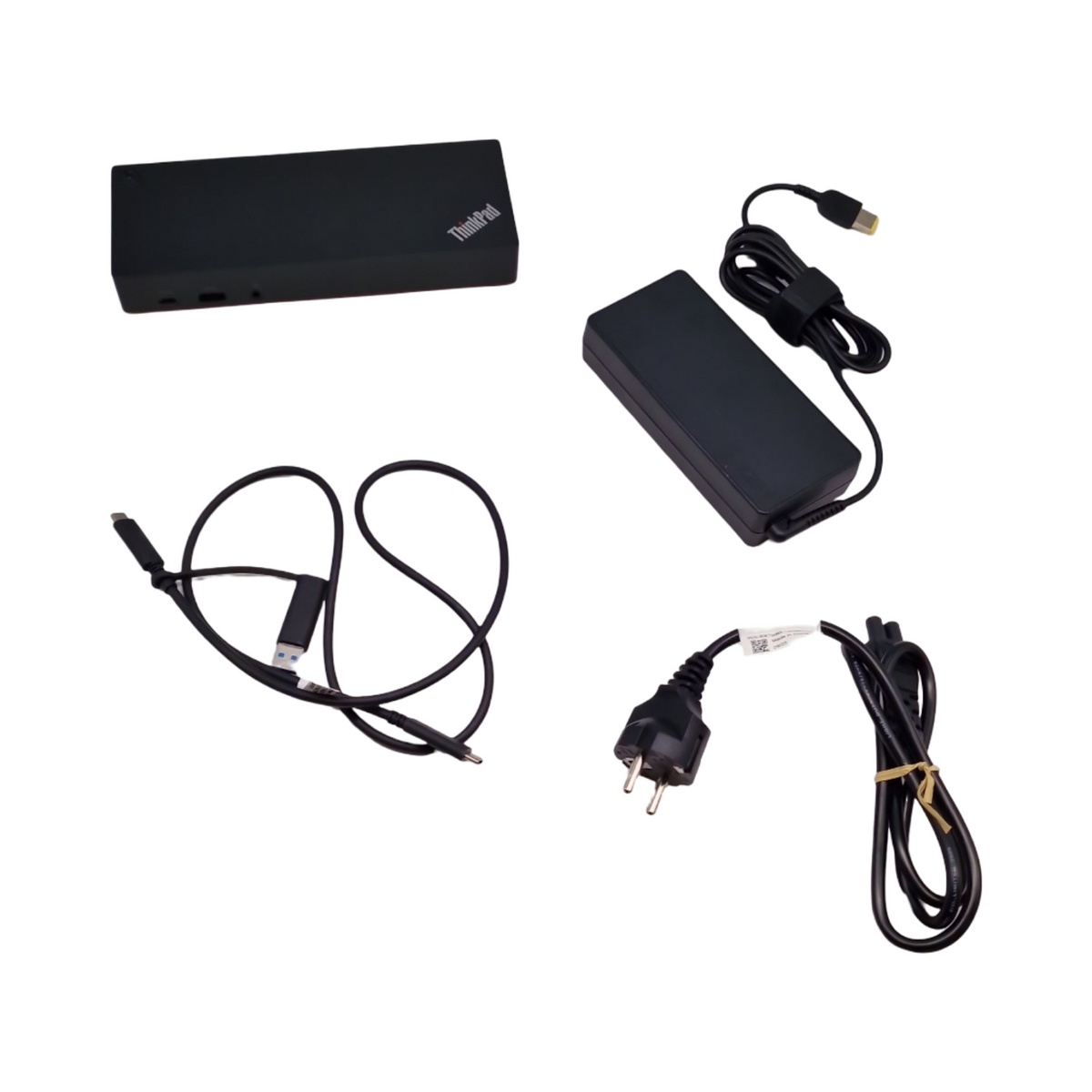 Lenovo Hybrid Dockingstation USB-C kabelgebunden Schwarz 4K Ultra HD Windows