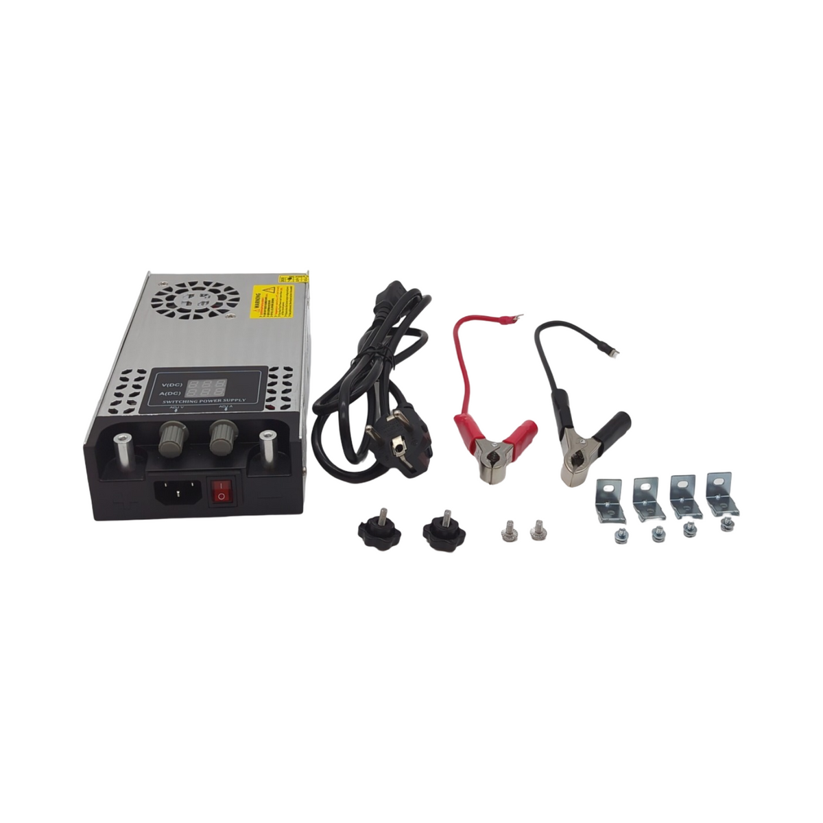 NUOFUWEI Schaltnetzteil 0-12V 50A 600W Transformator einstellbar mit LED Anzeige für 110V 220V AC auf DC