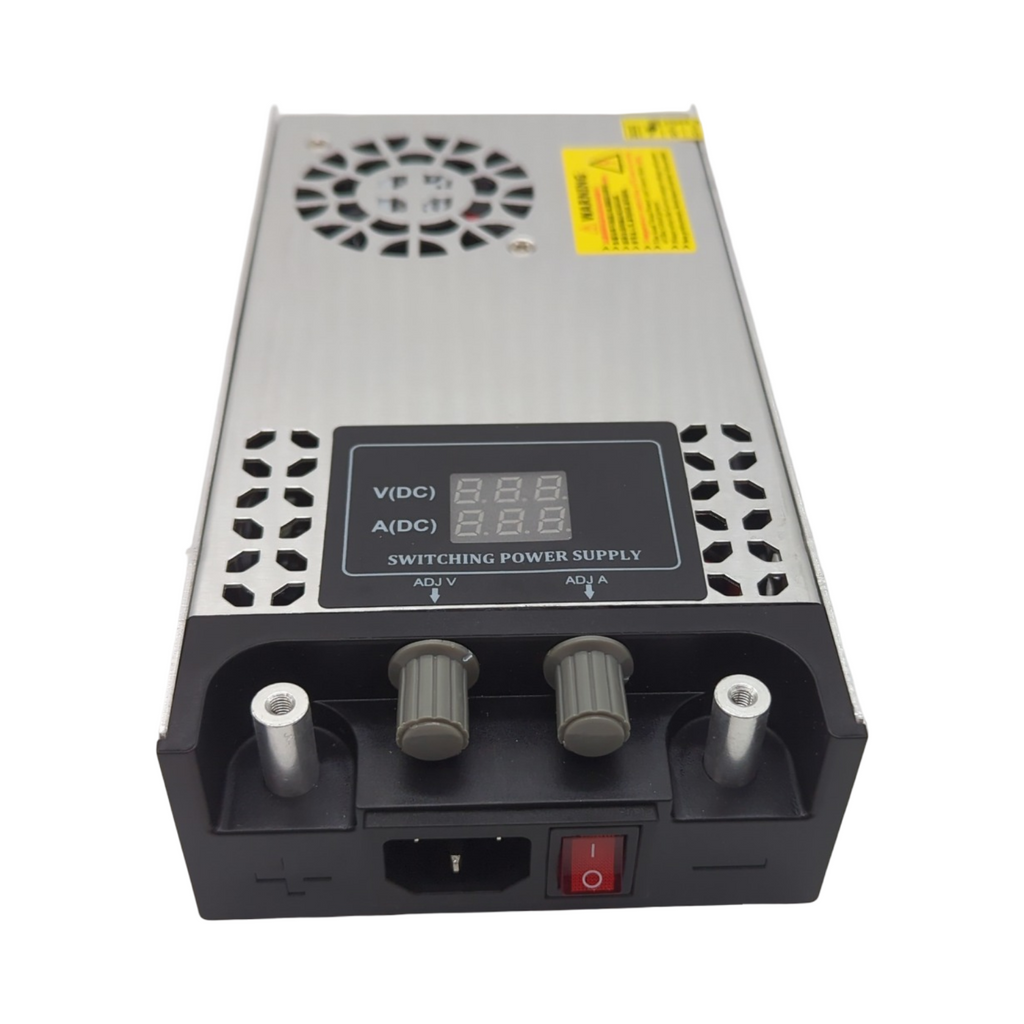 NUOFUWEI Schaltnetzteil 0-12V 50A 600W Transformator einstellbar mit LED Anzeige für 110V 220V AC auf DC