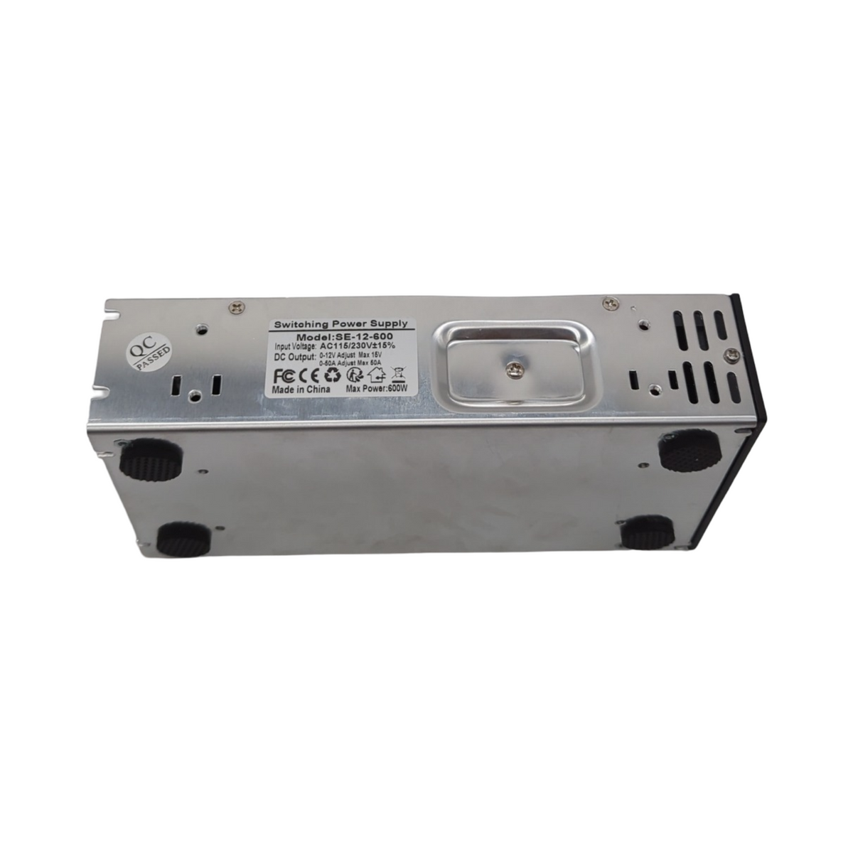 NUOFUWEI Schaltnetzteil 0-12V 50A 600W Transformator einstellbar mit LED Anzeige für 110V 220V AC auf DC