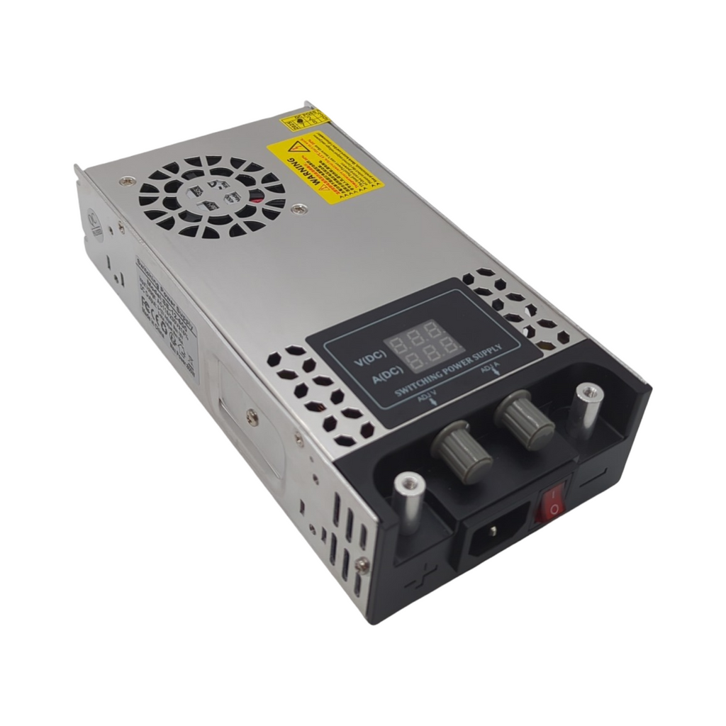 NUOFUWEI Schaltnetzteil 0-12V 50A 600W Transformator einstellbar mit LED Anzeige für 110V 220V AC auf DC