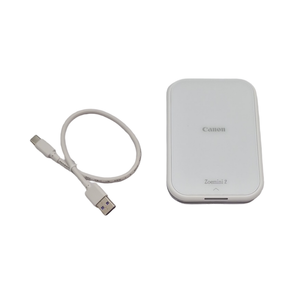 Canon Zoemini 2 Mini Fotodrucker weiß ZINK Bluetooth 2x3 Zoll mit 10er Druck-Set