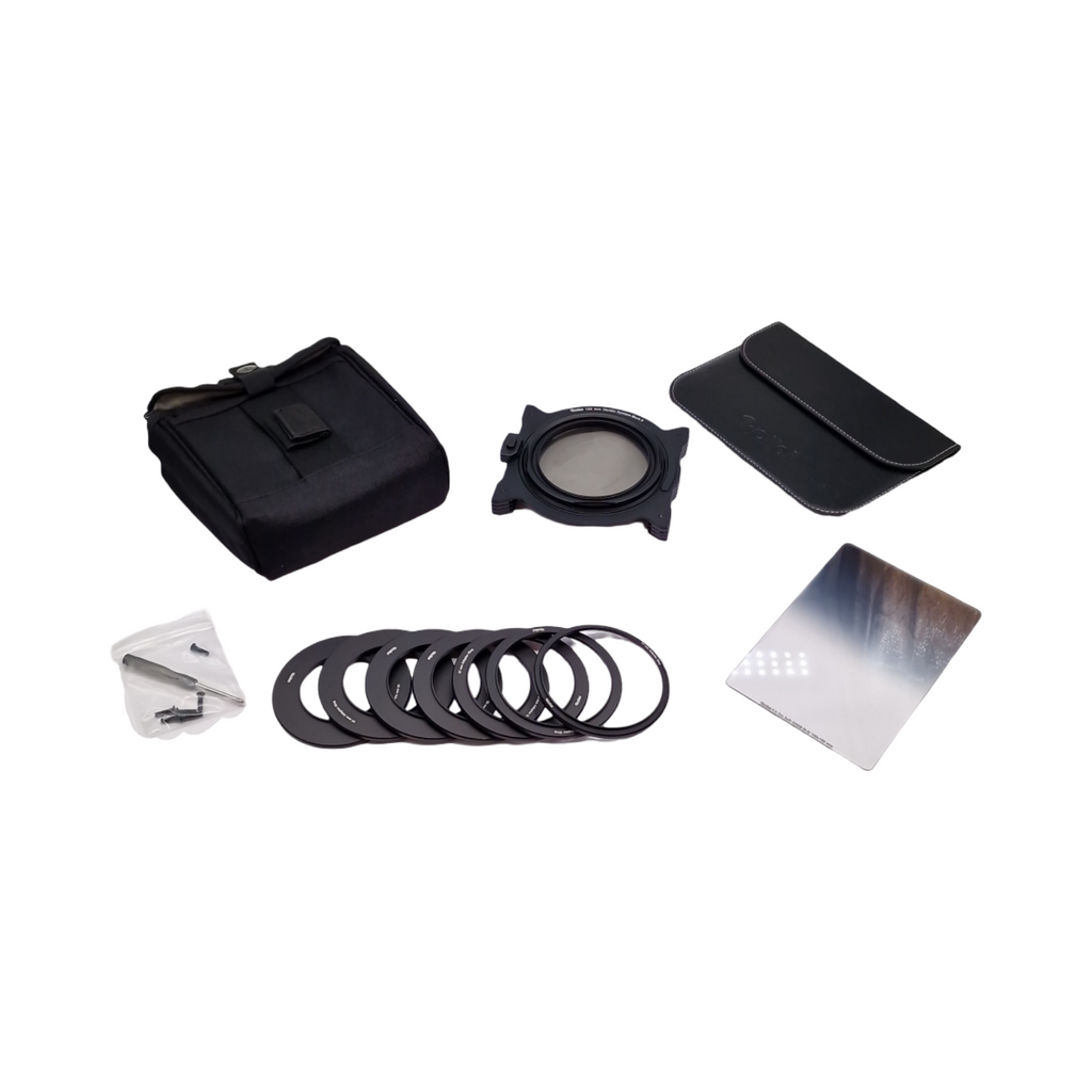 Rollei Mark II Filterhalter Starter Kit Steckfiltersystem für 100mm Rechteckfilter inkl Soft GND8 CPL Filter Objektivadapter 52-82mm