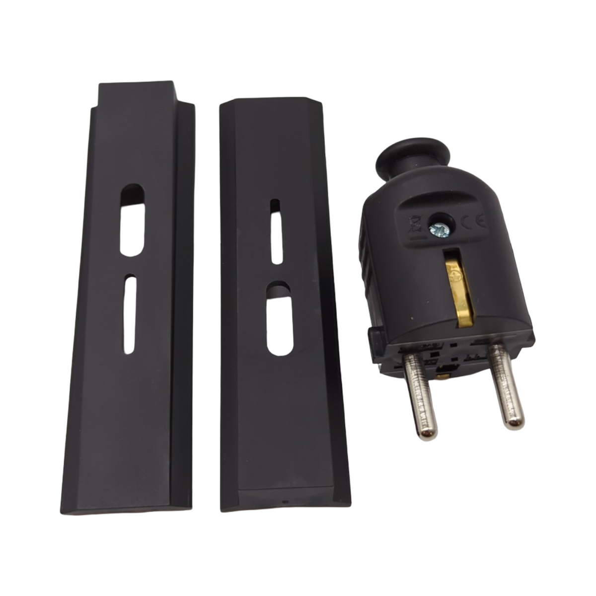 EVOline Backflip Steckdose 2-fach USB-C Ladegerät Kunststoff Glas weiß matt