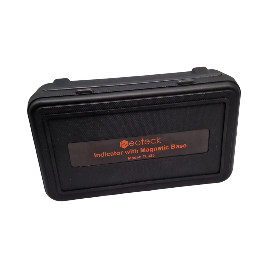 Neoteck Digitaler Messuhr Set mit Magnetfuß LCD Anzeige 0-12.7mm Umstellung Zoll/Metrisch Autoschaltung