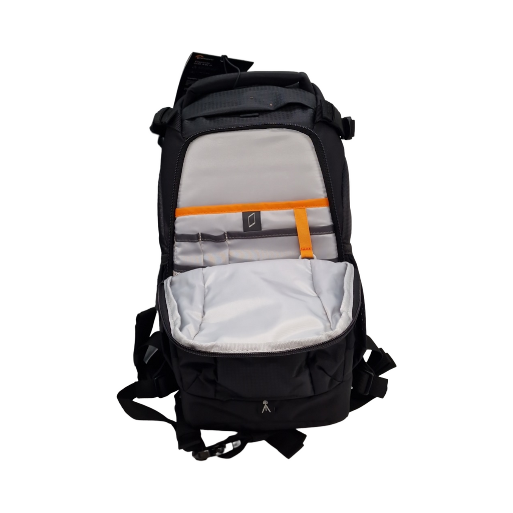 Lowepro Flipside 200 AW II Kamerarucksack schwarz passend für spiegellose Kameras kompakte Drohnen DSLR mit Objektiv LP