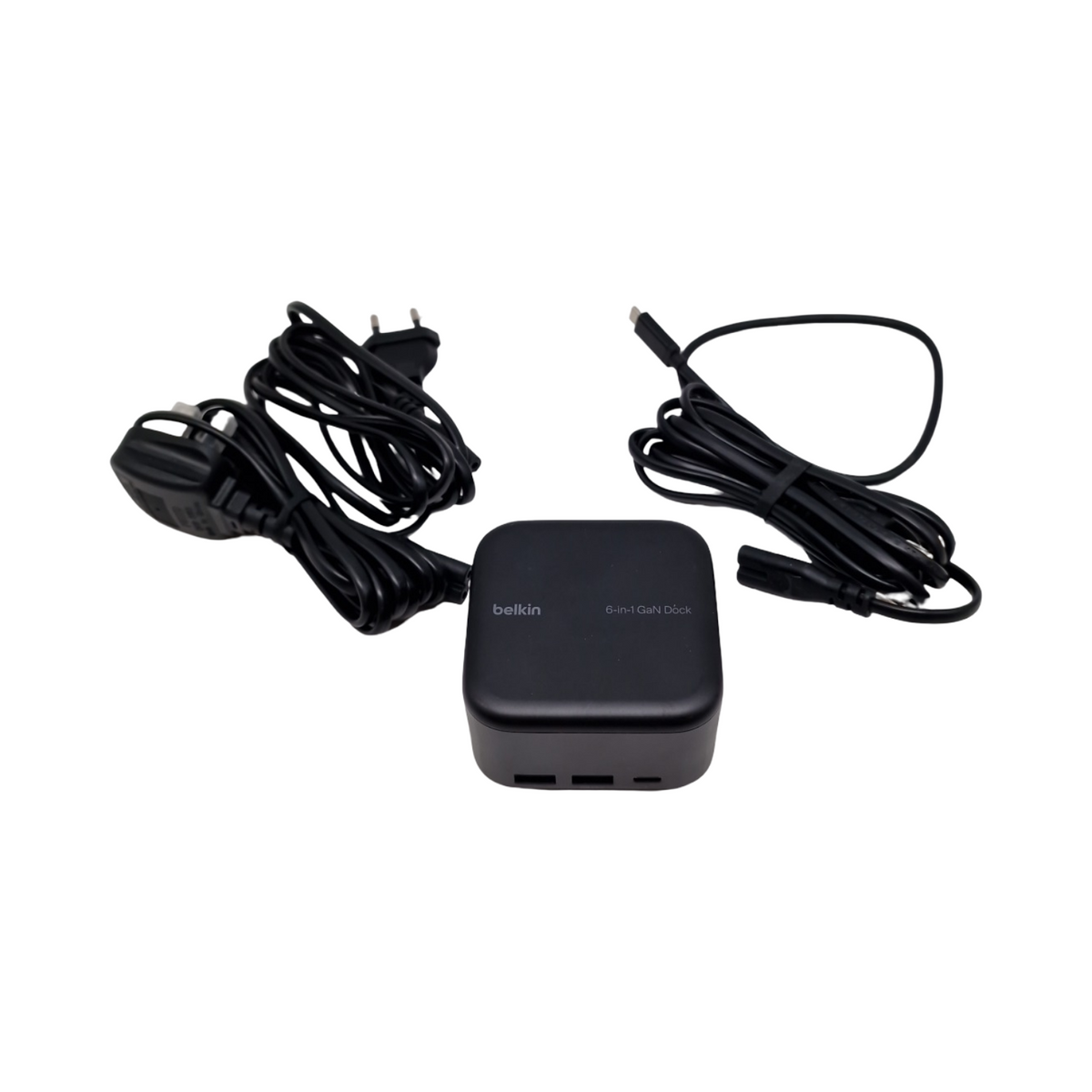 Belkin Connect USB-C 6-in-1 GaN Docking Station mit 130W 96W PD Gigabit-Ethernet HDMI 4K USB-A