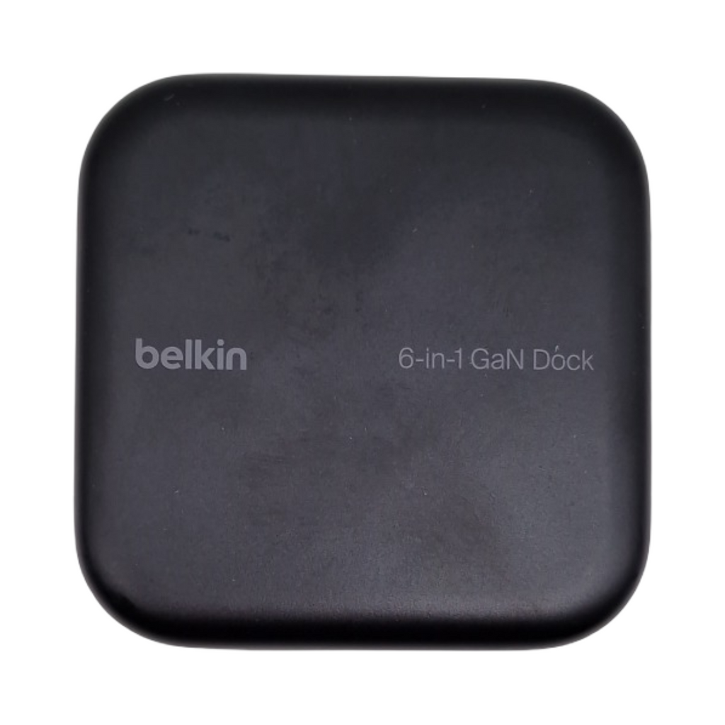 Belkin Connect USB-C 6-in-1 GaN Docking Station mit 130W 96W PD Gigabit-Ethernet HDMI 4K USB-A