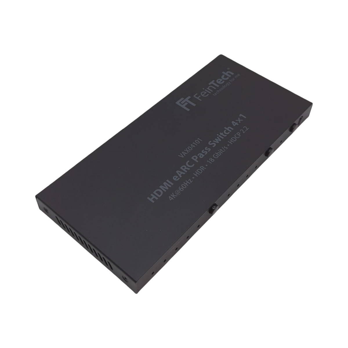 FeinTech VAX04101A HDMI eARC Pass Switch 4x1 Audio Extractor für Soundbar 4K 60Hz HDR Dolby Unterstützung
