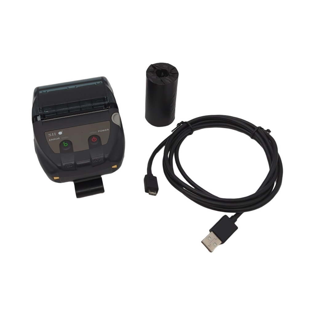 Seiko Instruments MP-B20 Mobildrucker Thermodrucker kabelgebunden kabellos inkl. Akku Gürtelclip USB-Kabel