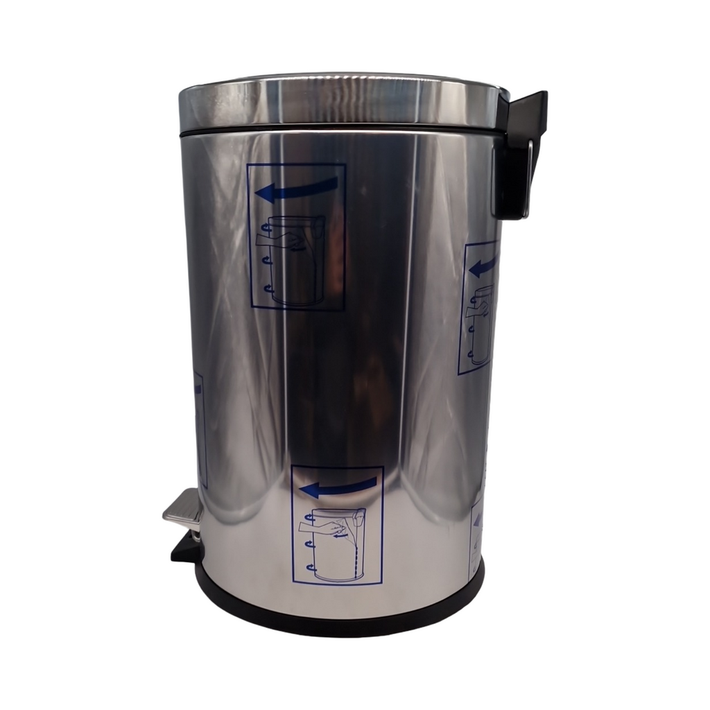 Tramontana Tretmülleimer Edelstahl Küchenmülleimer 20 Liter