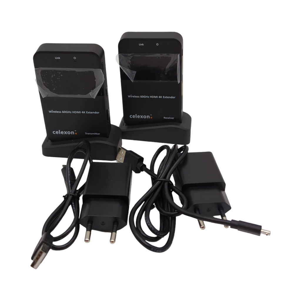 celexon WHD30M Expert HDMI-Funk-Set kabellos 4K UHD Wireless HDMI-System unkomprimierte Funkverbindung bis 30m