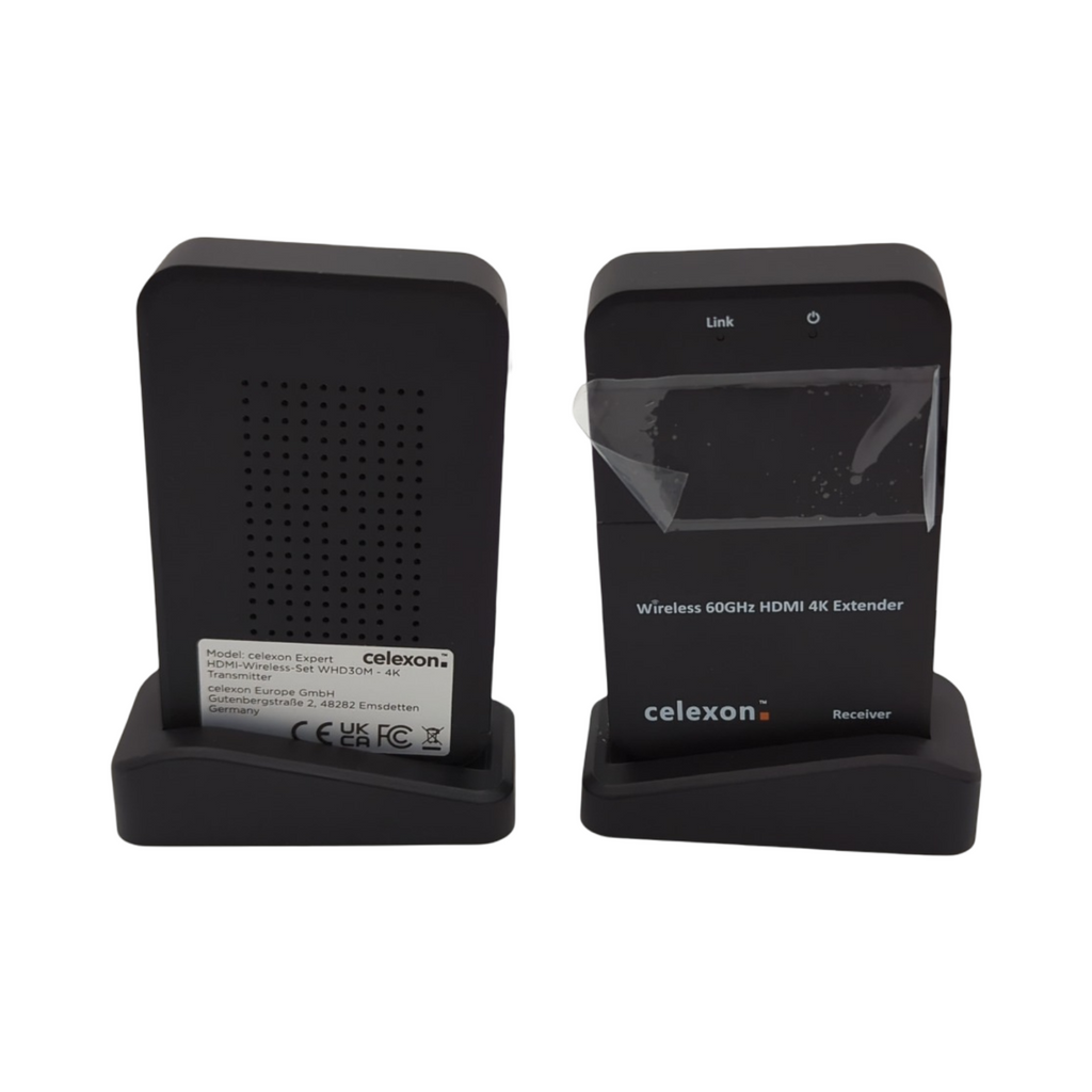 celexon WHD30M Expert HDMI-Funk-Set kabellos 4K UHD Wireless HDMI-System unkomprimierte Funkverbindung bis 30m