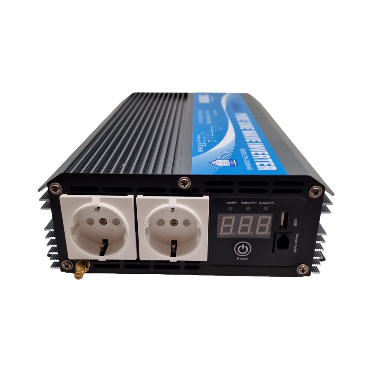 GIANDEL Omvormer 24 V auf 230 V reiner Sinus 2000 W mit LED-Display Fernbedienung tw