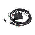 Lindy 42346 KVM Switch 2 Port DisplayPort 1.2 USB Typ C USB 2.0 Audio schwarz Kunststoff