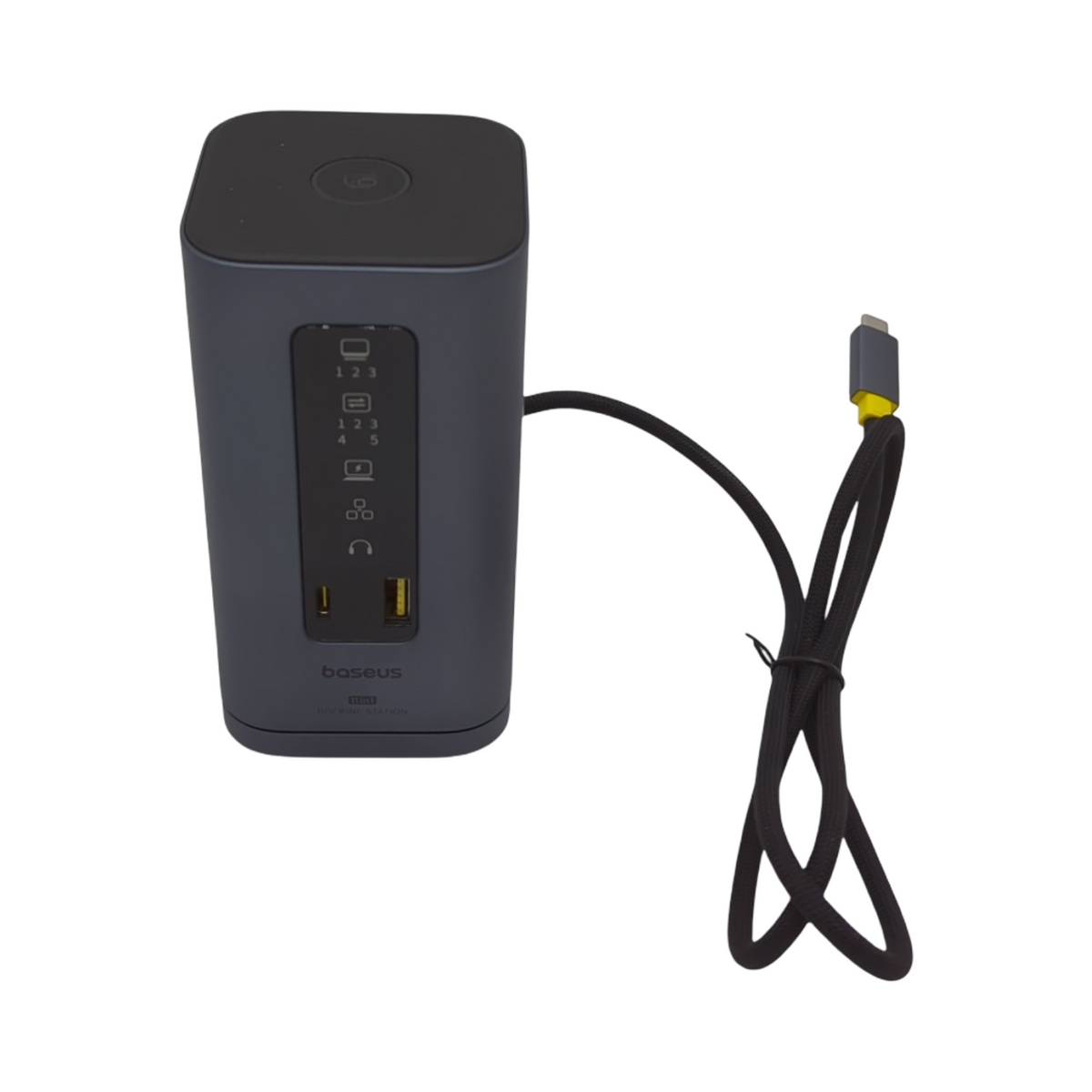 Baseus Spacemate USB-C Docking Station 11-in-1 Displaylink 3 Monitore 4K 10Gbps 100W PD Ethernet Audio für M1 M2 M3 Windows MacOS