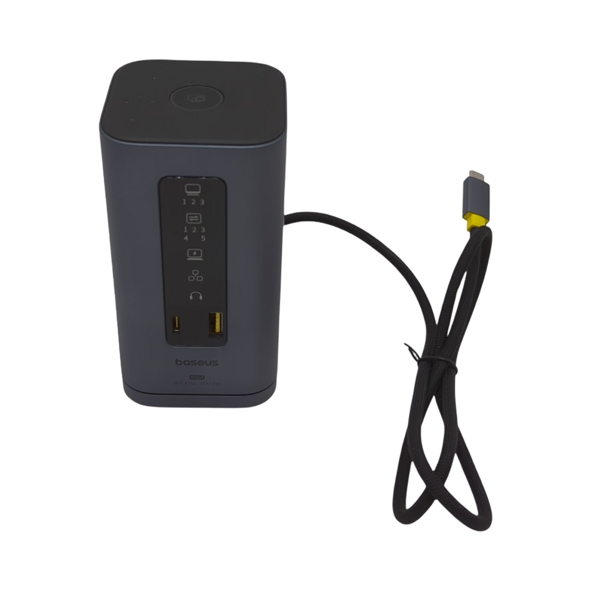 Baseus Spacemate USB-C Docking Station 11-in-1 Displaylink 3 Monitore 4K 10Gbps 100W PD Ethernet Audio für M1 M2 M3 Windows MacOS