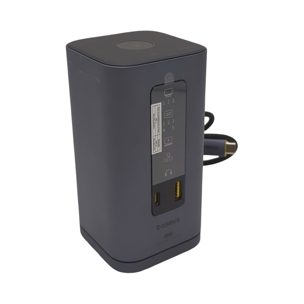 Baseus Spacemate Docking Station 11 in 1 Displaylink 3 Monitore Erweiterung macOS 4K HDMI 10Gbps USB-C USB-A 100W PD Ethernet