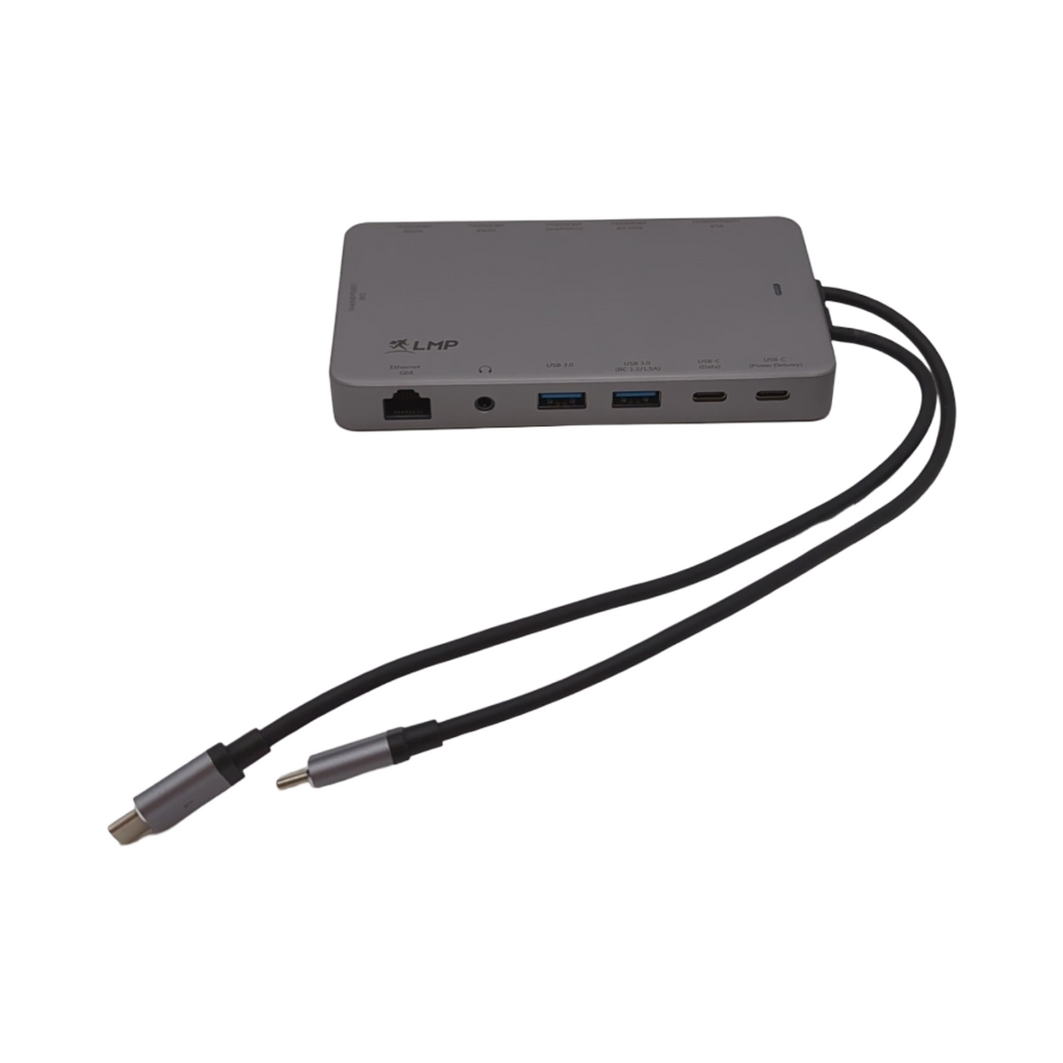 LMP USB-C Display Dock 2 Dockingstation 12-Port 4K Space Grau