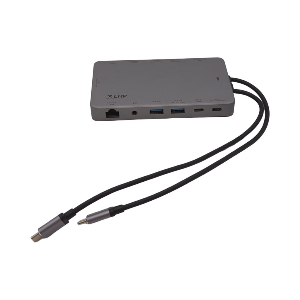 LMP USB-C Display Dock 2 Dockingstation 12-Port 4K Space Grau