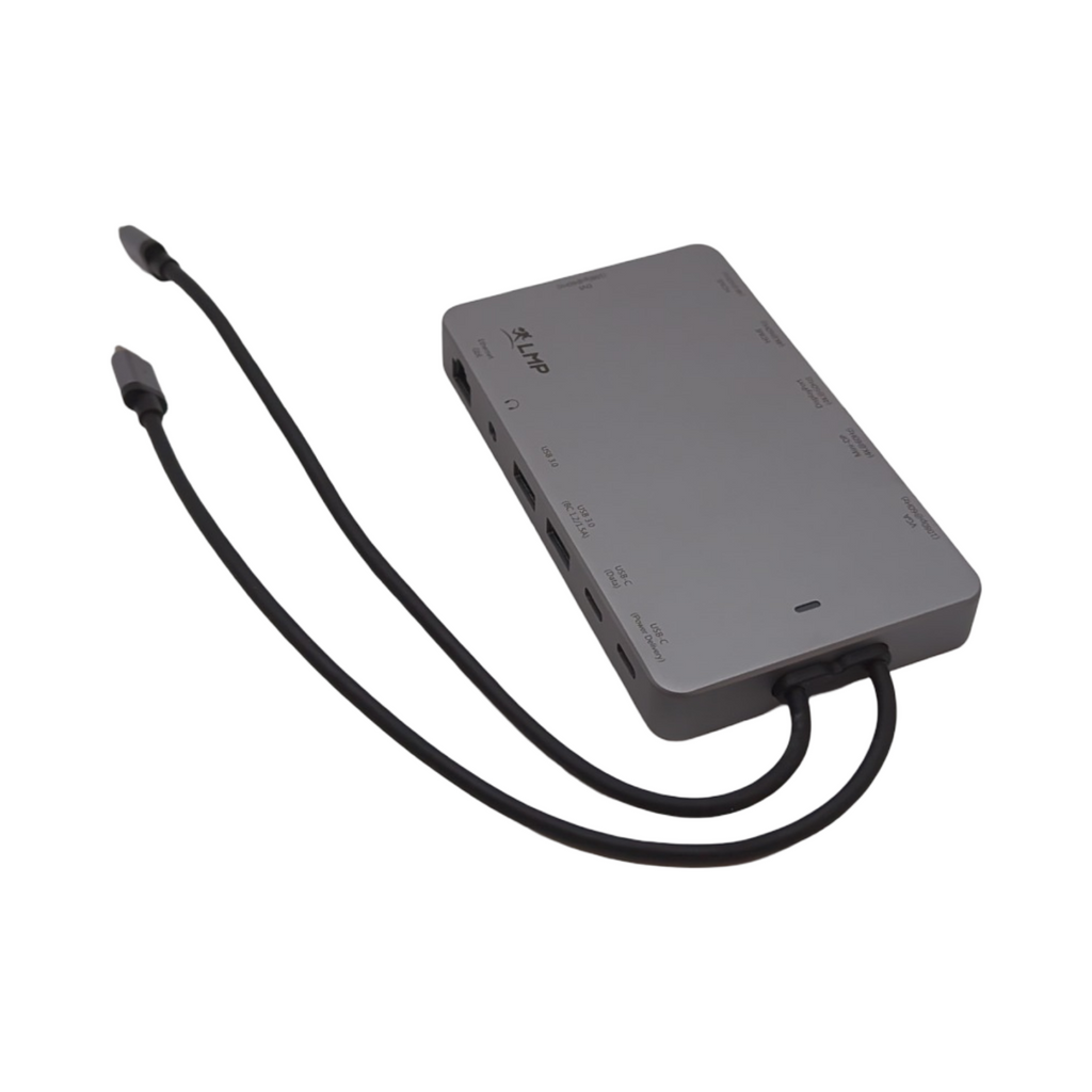 LMP USB-C Display Dock 2 Dockingstation 12-Port 4K Space Grau