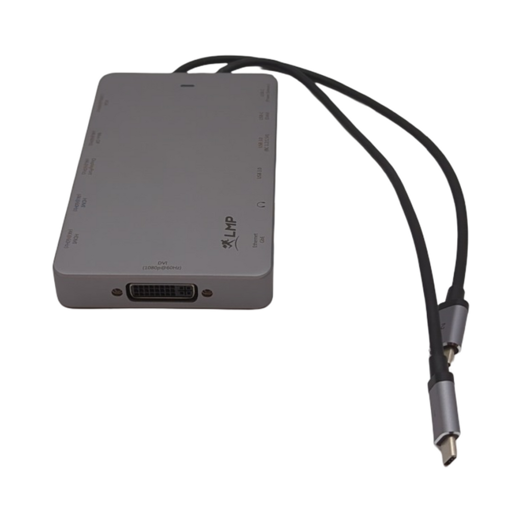 LMP USB-C Display Dock 2 Dockingstation 12-Port 4K Space Grau