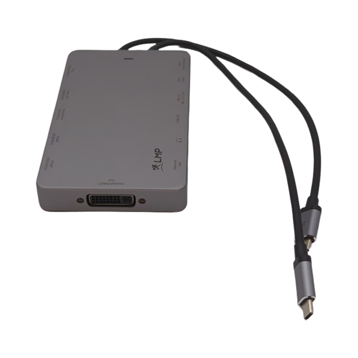 LMP USB-C Display Dock 2 Dockingstation 12-Port 4K Space Grau